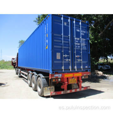 Inspección previa al envío y carga de contenedores en Fuzhou